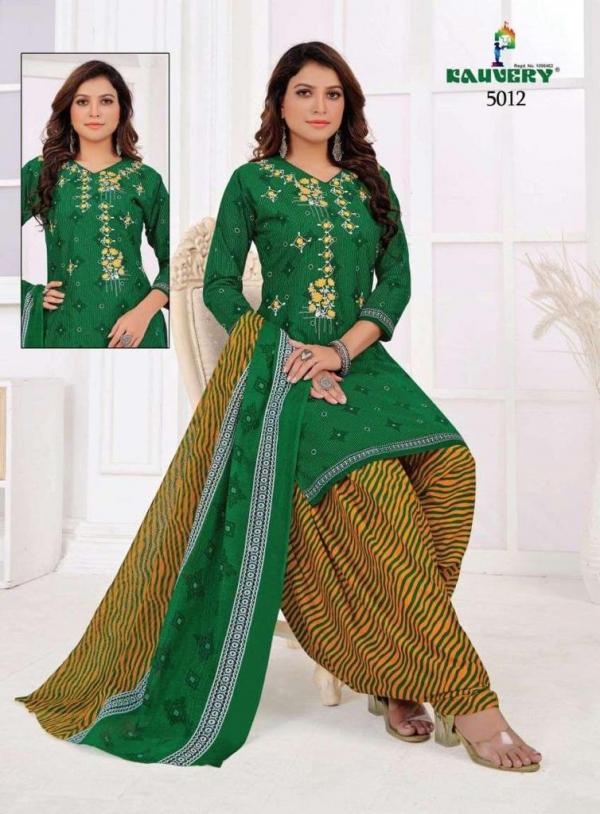 Kauvery Nyraa Vol-5 Cotton Readymade Embroidery Work Suit